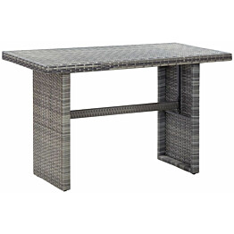 Puutarhapöytä, 110x60x67 cm, antrasiitti polyrottinki
