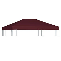 Huvimajan katto 310g/m², 3x4m, viininpunainen