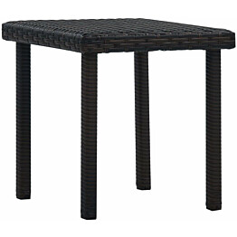 Puutarhapöytä, 40x40x40 cm, ruskea polyrottinki