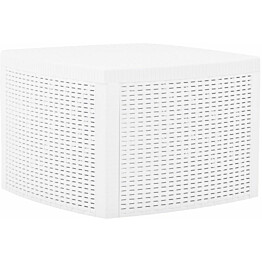 Sivupöytä, valkoinen, 54x54x36,5 cm, muovi