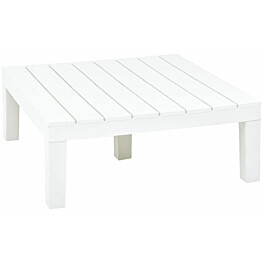 Puutarhapöytä valkoinen, 78x78x31 cm, muovi