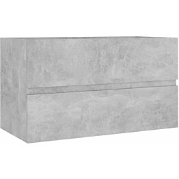 Allaskaappi, betoninharmaa, 80x38,5x45 cm, lastulevy