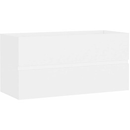 Allaskaappi, valkoinen, 90x38,5x45 cm, lastulevy