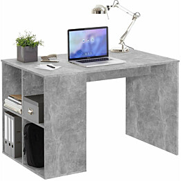 Fmd pöytä sivuhyllyillä 117x73x75 cm betoni_1