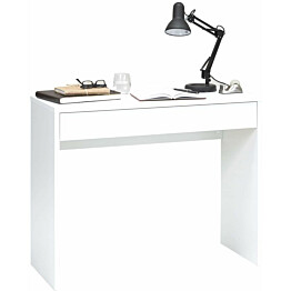 Fmd työpöytä leveällä vetolaatikolla 100x40x80 cm valkoinen_1