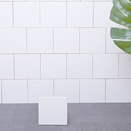 Seinälaatta Arredo 15x15cm, matta, valkoinen