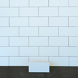 Seinälaatta Arredo Color 10x20cm, matta, valkoinen