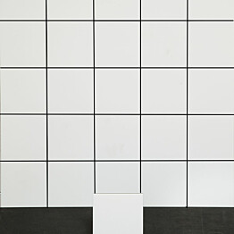 Lattialaatta Arredo Liva 15x15cm, matta, valkoinen