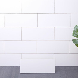 Seinälaatta Arredo Polar 20x50cm, matta, valkoinen