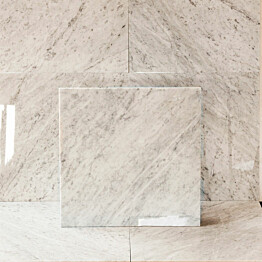 Lattialaatta Arredo Carrara C 61x61cm, kiillotettu, valkoinen