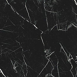 Lattialaatta Fioranese Marmorea Port Laurent Effect 60x60cm, matta, musta