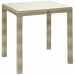 Pöytä Home4you Wicker, 73x73cm, beige