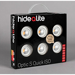 LED-alasvalosarja Hide-a-lite Optic Quick S ISO 6-pack 2700K valkoinen