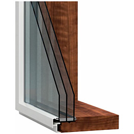 Kiinteä ikkuna HR-ikkunat MEKA 3k AC, puu-alumiini, karmi 220mm, mittatilaus