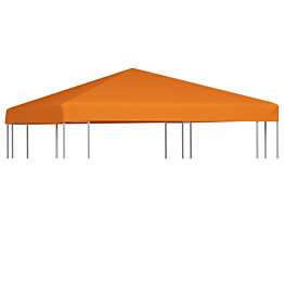 Huvimajan katto 310 g neliömetri 3x3 m oranssi