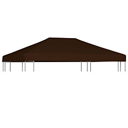Huvimajan katto 310 g neliömetri 3x4 m ruskea
