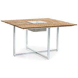 Ruokapöytä Båstad 140x140 cm 8-istuttava ruskea