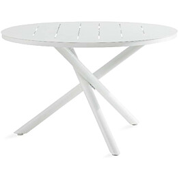 Ruokapöytä Space Ø120cm 4-istuttava valkoinen