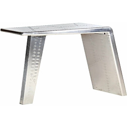 Ilmailutyylinen työpöytä hopea 112x50x76 cm metalli_1