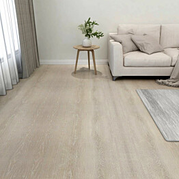 Itsekiinnittyvä lattialankku PVC 5 11 m² beige 55 kpl