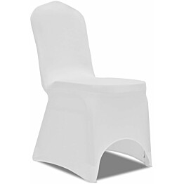 Joustava tuolinpäällinen 100 kpl valkoinenv_1