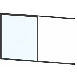 Terassin liukulasi-ikkuna Keraplast 1-os. 1100x915mm, kirkas/musta