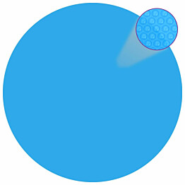 Kelluva pyöreä pe uima-altaan suoja 455 cm sininen_1