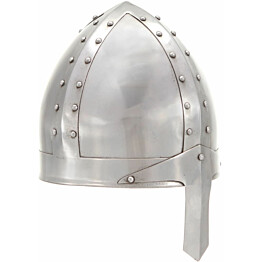 Keskiaikaisen ritarin kypärä 5 antiikki kopio teräs hopea