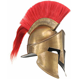 Kreikkaisen sotilaan kypärä antiikki kopio teräs messinki