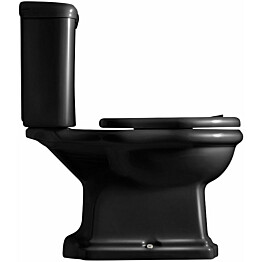 WC-istuin Lavabo Retro Monoblocco, S-lukko, musta