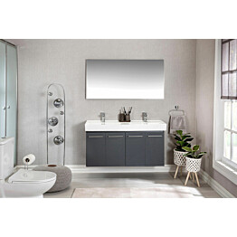 Kylpyhuoneryhmä Linento Bathroom Carlsbad 120 Grey peili