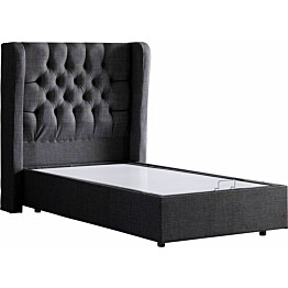 Sänky Linento Furniture Riga Bb 100x200cm antrasiitti