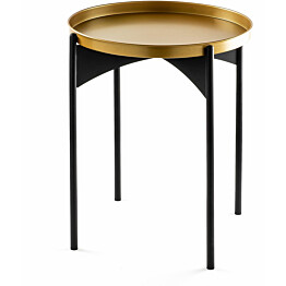 Apupöytä Linento Furniture SHB-002, musta/kulta