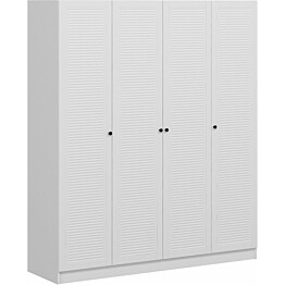 Vaatekaappi Linento Furniture Kale Mebran 8391 190x180cm valkoinen