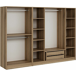 Vaatekaappi Linento Furniture Kale 7540 190x270cm ruskea