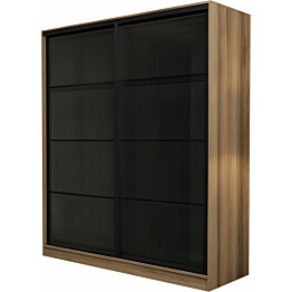 Vaatekaappi Linento Furniture Kale 8355 210x180cm ruskea/savu