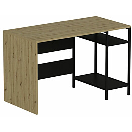 Työpöytä Linento Furniture Tiran, ruskea/musta