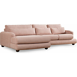Sohva Linento Furniture River vasenkätinen 3-istuttava vaaleanpunainen