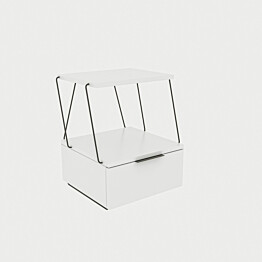 Yöpöytä Linento Furniture Tekoba valkoinen