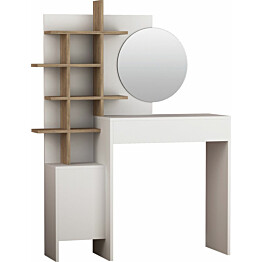 Meikkipöytä Linento Furniture Mup valkoinen/tammi