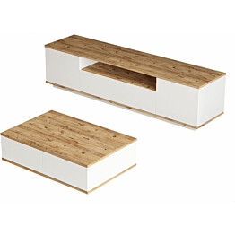 Huonekalusetti Linento Furniture FR17-AW mänty/valkoinen