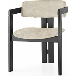 Tuoli Linento Furniture CO-6 vaaleanharmaa/musta