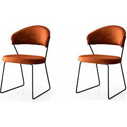 Tuolit Linento Furniture MN-887 V2 2kpl tiilenpunainen