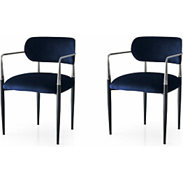 Tuolit Linento Furniture JN-058 V2 2kpl sininen/hopea