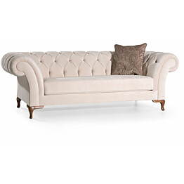 Sohva Linento Furniture Bianca 2-istuttava luonnonvalkoinen