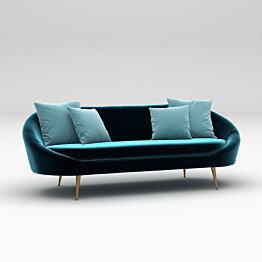 Sohva Linento Furniture Matilda 3-istuttava petroolinsininen