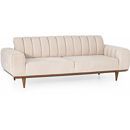 Sohva Linento Furniture Ivory 3-istuttava luonnonvalkoinen