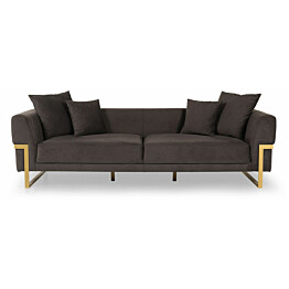 Sohva Linento Furniture Magenta 3-istuttava tummanruskea