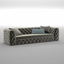 Sohva Linento Furniture Zeus 3-istuttava harmaa