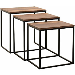 Sarjapöytä kolmiosainen Linento Furniture SHP-933-OO-1 tumma pähkinä